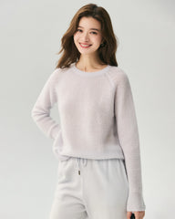 Cashmere Silk Raglan Sleeve Sweater
