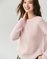 Cashmere Silk Raglan Sleeve Sweater