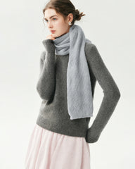 Cashmere Silk Soft Knit Scarf