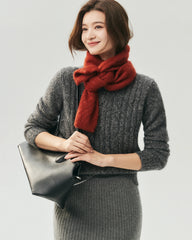 Cashmere Silk Soft Knit Scarf