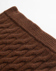 Cashmere Wool Cable Knit Sweater and Skirt Set