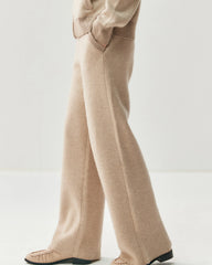 Cashmere Wool Zip Cardigan Set for Women