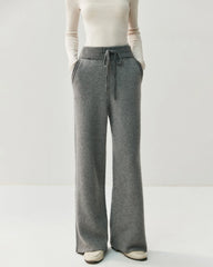 Cashmere Wool Zip Cardigan Set for Women