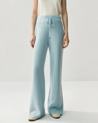 Cashmere Wool Zip Up Hoodie and Straight-Leg Pants