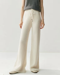 Cashmere Wool Zip Up Hoodie and Straight-Leg Pants