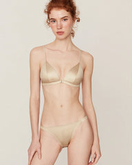 Silk Front Closure Wireless Bra and Panty Set