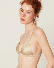 Silk Front Closure Wireless Bra and Panty Set