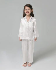 Kid's Long Sleeve Silk Pajamas Set