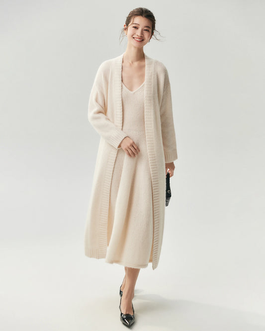Cashmere Silk Belted Wrap Cardigan