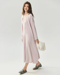 Cashmere Silk Belted Wrap Cardigan