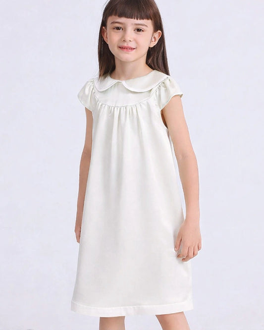 Kids Baby Girl Silk Nightgown