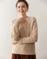 Luxury Cable Knit Cashmere Sweater