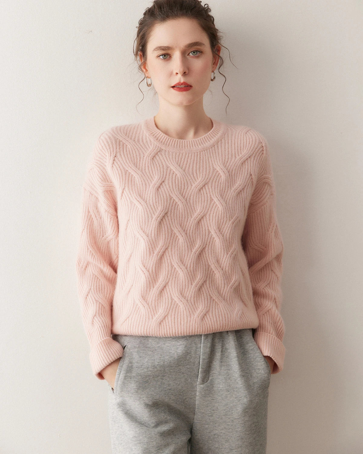 Luxury Cable Knit Cashmere Sweater