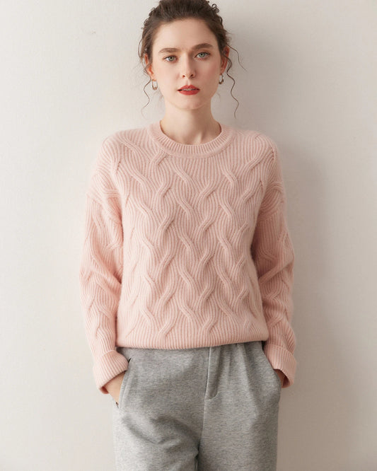 Luxury Cable Knit Cashmere Sweater