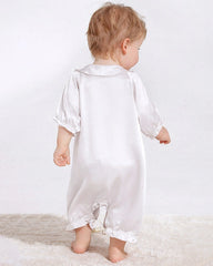 Doll Collar Baby Silk Onesies