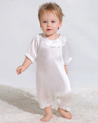 Doll Collar Baby Silk Onesies
