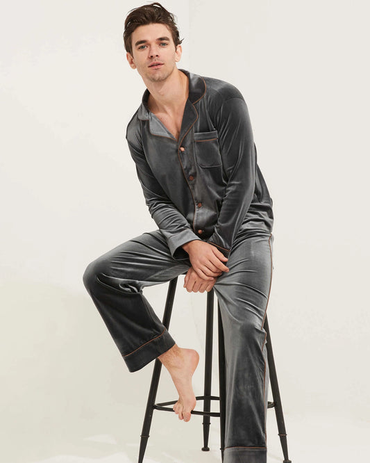 Men's Silk Velvet Pajamas