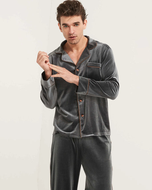 Men's Silk Velvet Pajamas