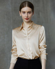 Mulberry Silk Long Sleeve Shirt for Women