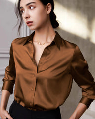Mulberry Silk Long Sleeve Shirt for Women
