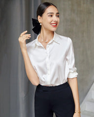 Mulberry Silk Long Sleeve Shirt for Women