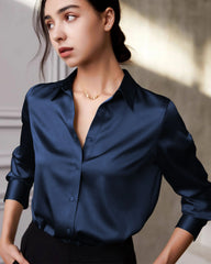 Mulberry Silk Long Sleeve Shirt for Women