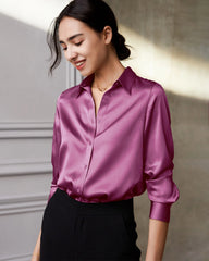 Mulberry Silk Long Sleeve Shirt for Women