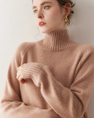 Oversized Women’s Cashmere Turtleneck Sweater