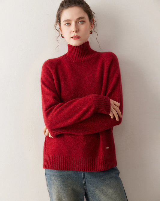 Oversized Women’s Cashmere Turtleneck Sweater