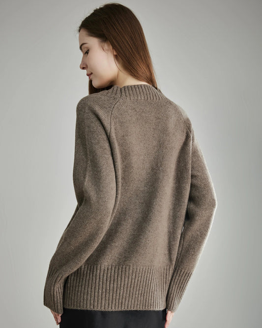 Relaxed Fit V-Neck Cashmere Cardigan