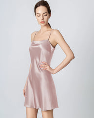 Silk Black Mini Cami Dress