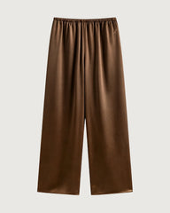 Silky Triacetate Wide Leg Pants
