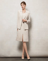 Triacetate Silk Lined Tailored Blazer