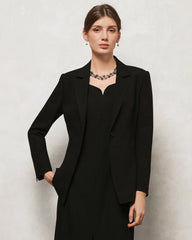 Triacetate Silk Lined Tailored Blazer
