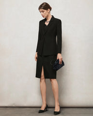 Triacetate Silk Lined Tailored Blazer