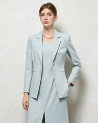 Triacetate Silk Lined Tailored Blazer