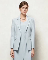 Triacetate Silk Lined Tailored Blazer
