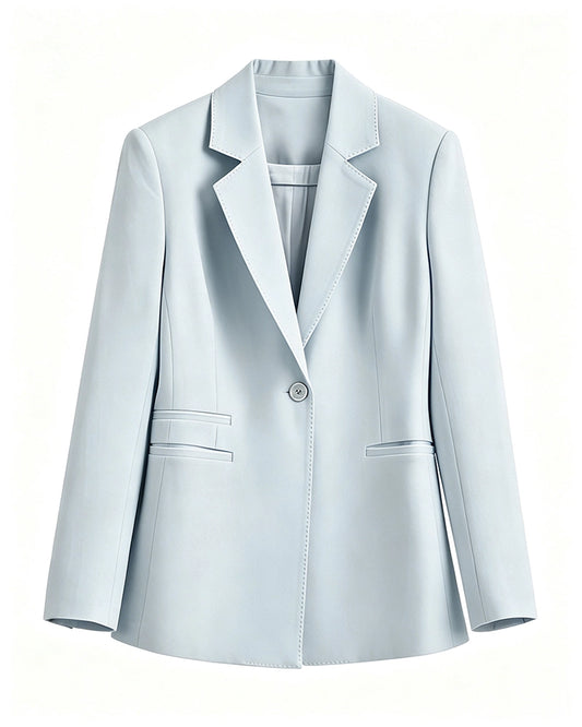 Triacetate Silk Lined Tailored Blazer