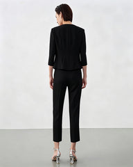 Triacetate Slim Fit Ankle Pants