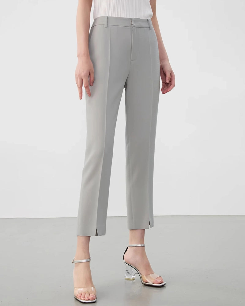 Triacetate Slim Fit Ankle Pants