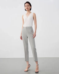 Triacetate Slim Fit Ankle Pants