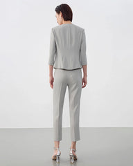 Triacetate Slim Fit Ankle Pants