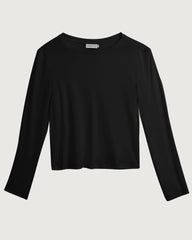 Washable Silk Jersey Long Sleeve T Shirt