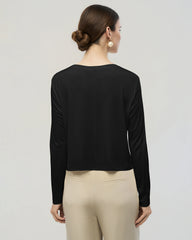 Washable Silk Jersey Long Sleeve T Shirt