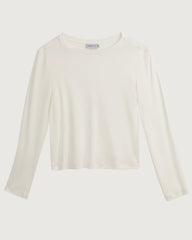 Washable Silk Jersey Long Sleeve T Shirt