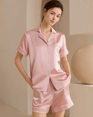 Washable Silk Short Pajama Set