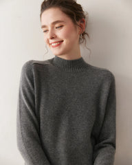 Women’s Cable Trim Raglan Cashmere Sweater