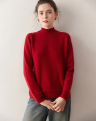 Women’s Cable Trim Raglan Cashmere Sweater