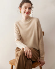 Women's Half Mock Neck Cashmere Sweater