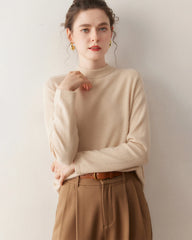 Women's Half Mock Neck Cashmere Sweater